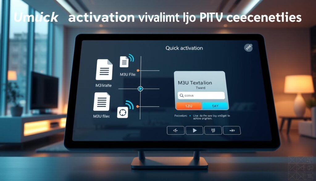 Activation rapide par lien M3U ou identifiants IPTV